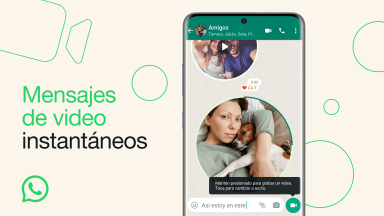 WhatsApp presentó los mensajes de video instantáneos