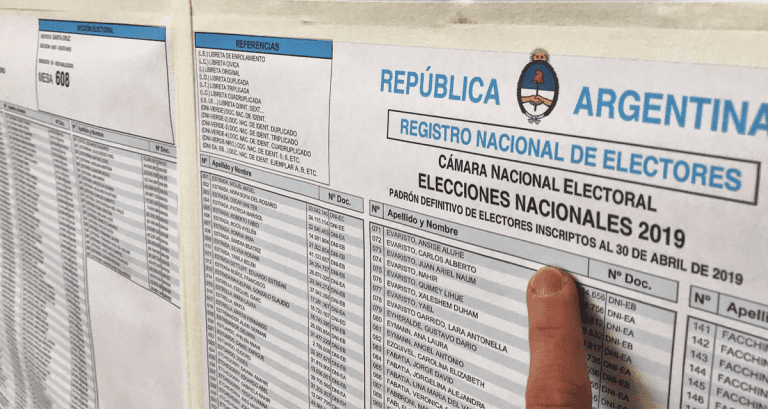 Consultá el padrón electoral para saber dónde vas a votar el domingo