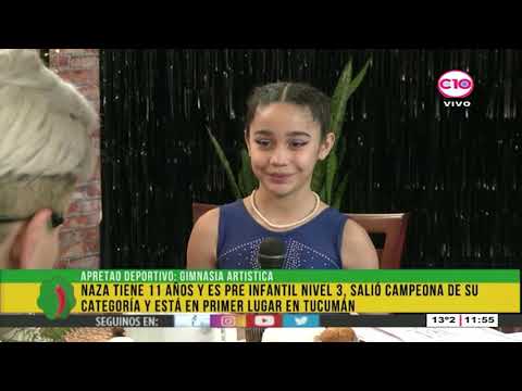 «Naza» tiene 11 años y es la mejor gimnasta de Tucumán