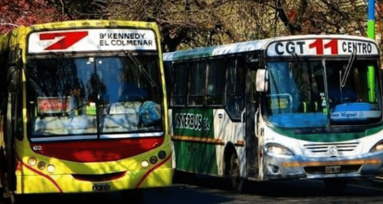 La utilización del transporte público cayó un 26 % en Tucumán