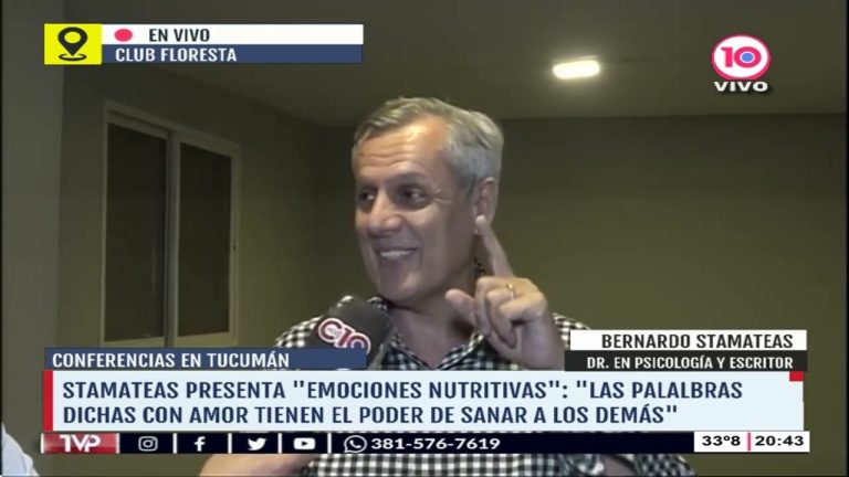 Bernardo Stamateas explica qué son las emociones nutritivas