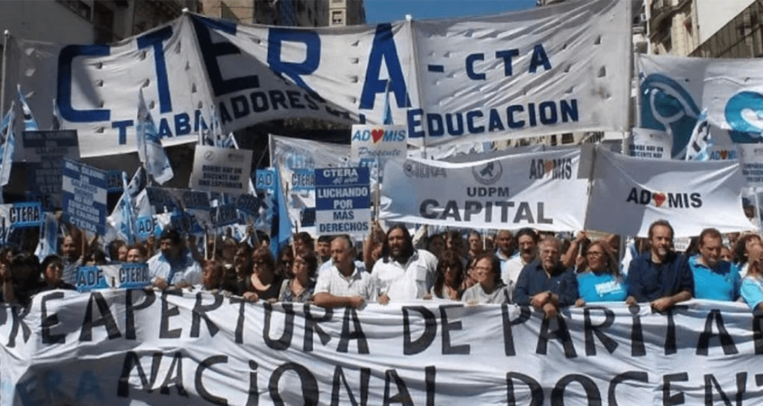 CTERA anunció un paro nacional docente y movilización