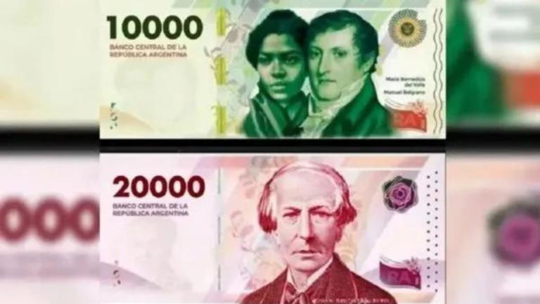 Nuevos billetes de $10.000 y $20.000: Alberdi estará en el de mayor denominación