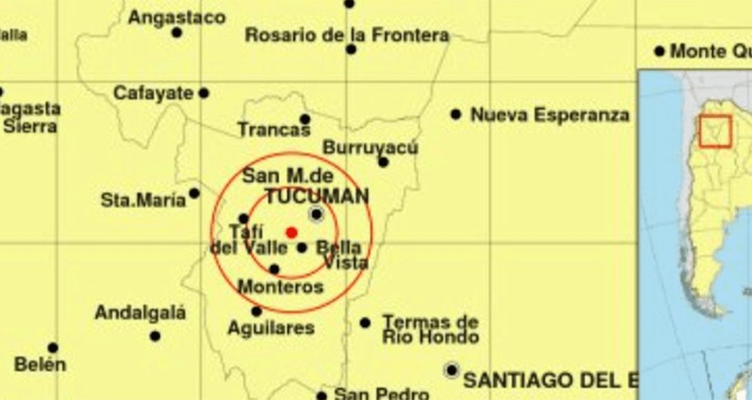 Un temblor despertó a algunos tucumanos en la madrugada del jueves