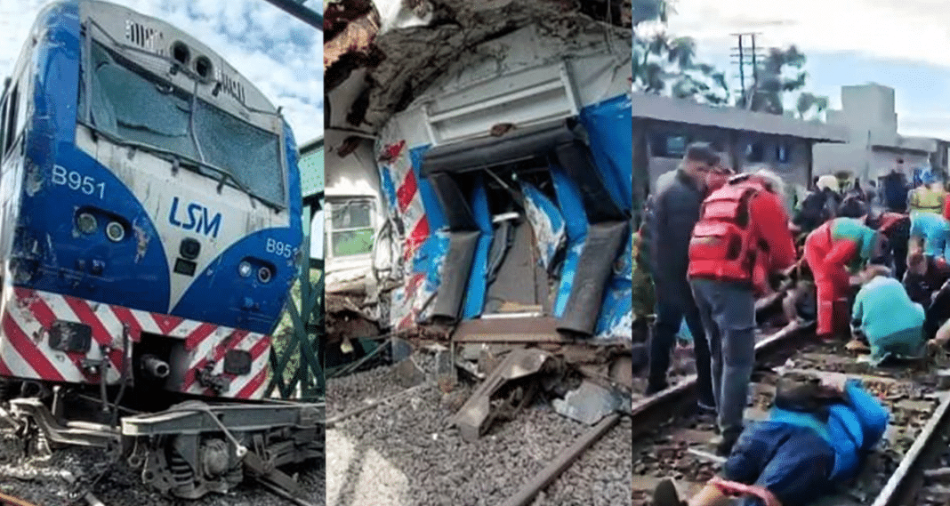 90 personas fueron asistidas tras un choque de tren en Buenos Aires