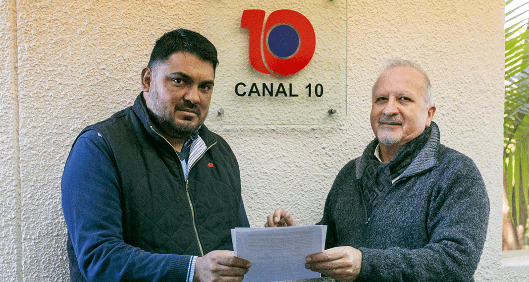 Convenio entre Canal 10 y El Mollar para poner en funcionamiento la repetidora