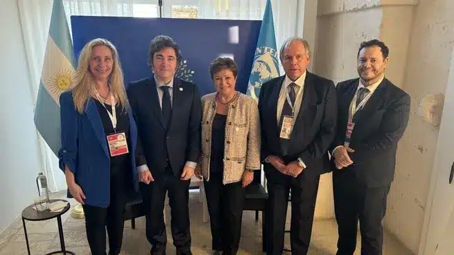 Milei en el G7: participó como invitado y se reunió con Kristalina Giorgeva