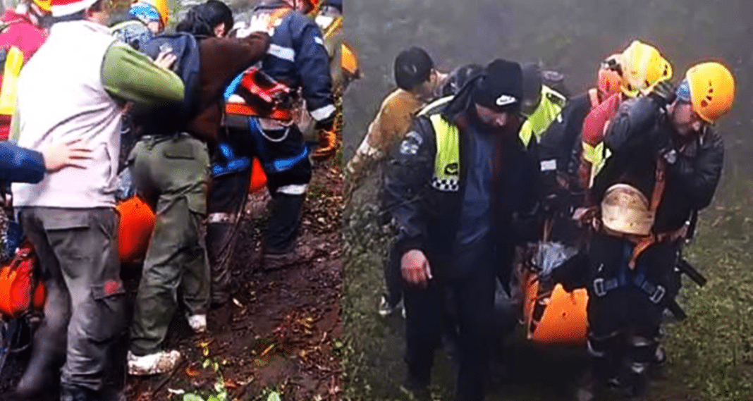 Rescatan a pareja de senderistas en Puertas del Cielo