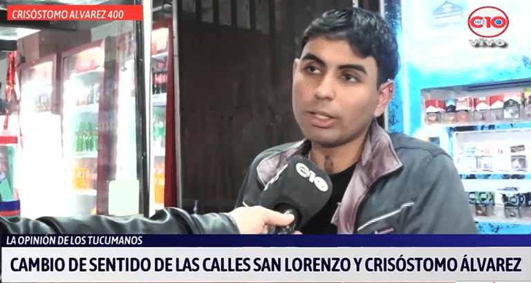 Comerciantes en desacuerdo con el cambio de sentido de calle Crisóstomo