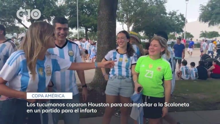 Los tucumanos coparon Houston para acompañar a la Scaloneta