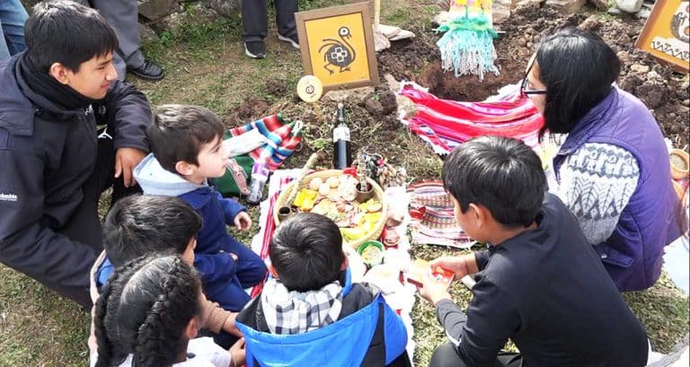 VIDEO. Emotiva celebración de la Pachamama en la escuela Otilde Brígida Toro