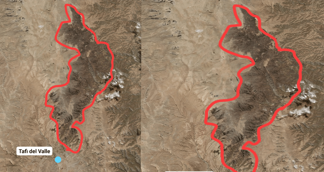 El área quemada en los valles supera la superficie de San Miguel de Tucumán