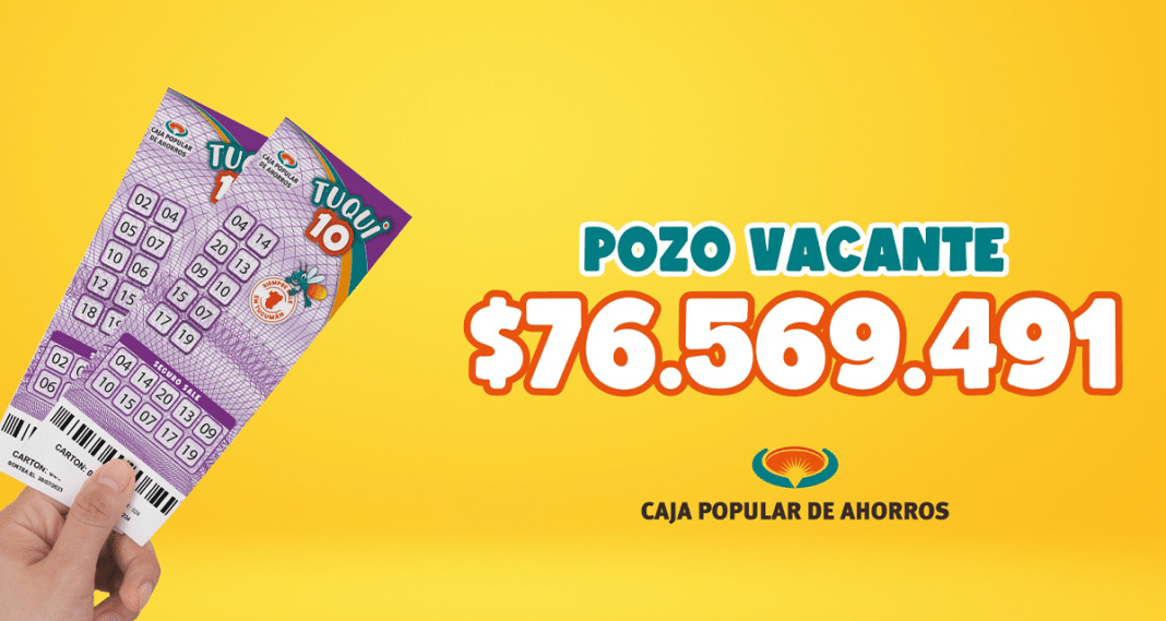 Tuqui 10 del domingo 6 de octubre: el pozo continúa vacante… ¿de cuánto es?