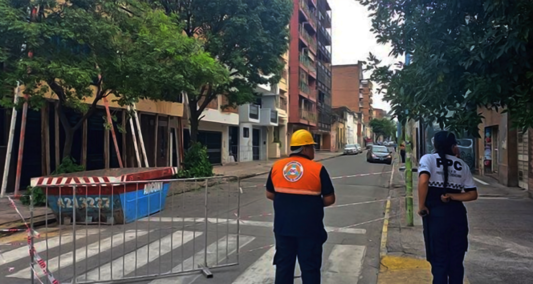 Atención: Corte de tránsito en Las Heras por riesgo de derrumbe  