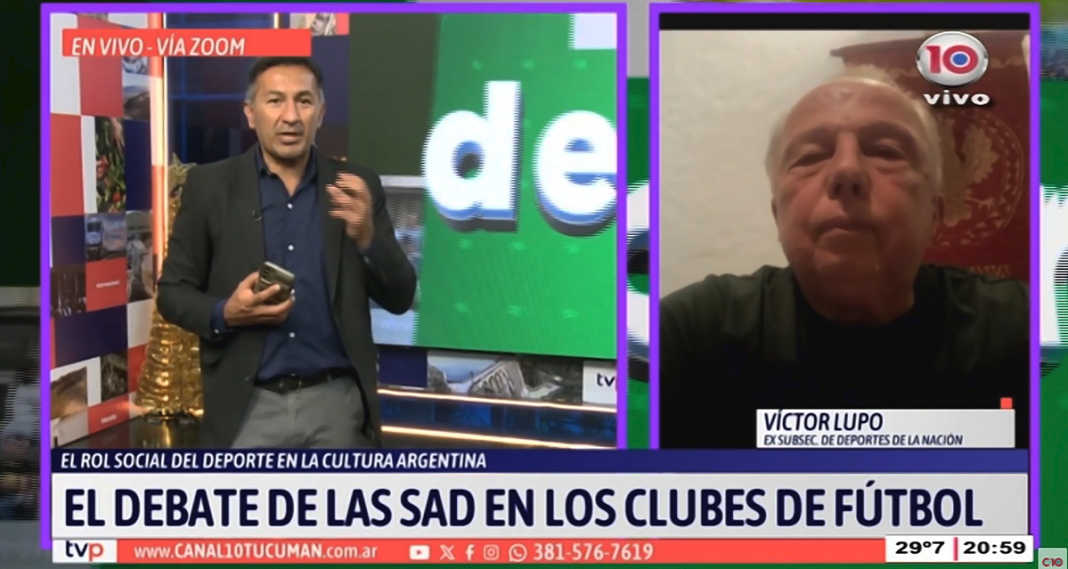 Víctor Lupo en TV Prensa: “Las SAD son un Caballo de Troya” - (VIDEO)