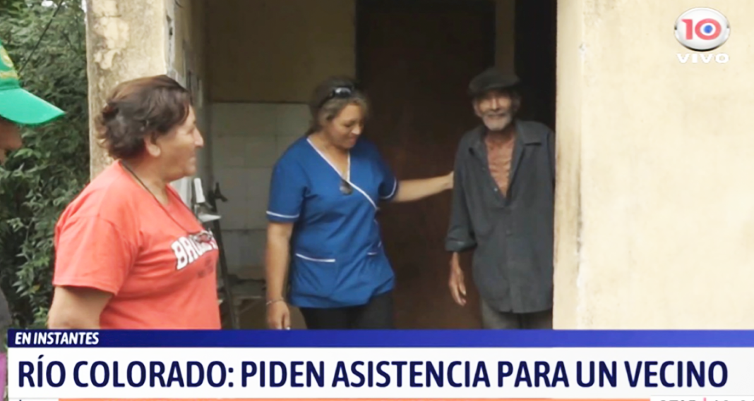 Vecinos de Río Colorado piden ayuda urgente para un jubilado en estado crítico