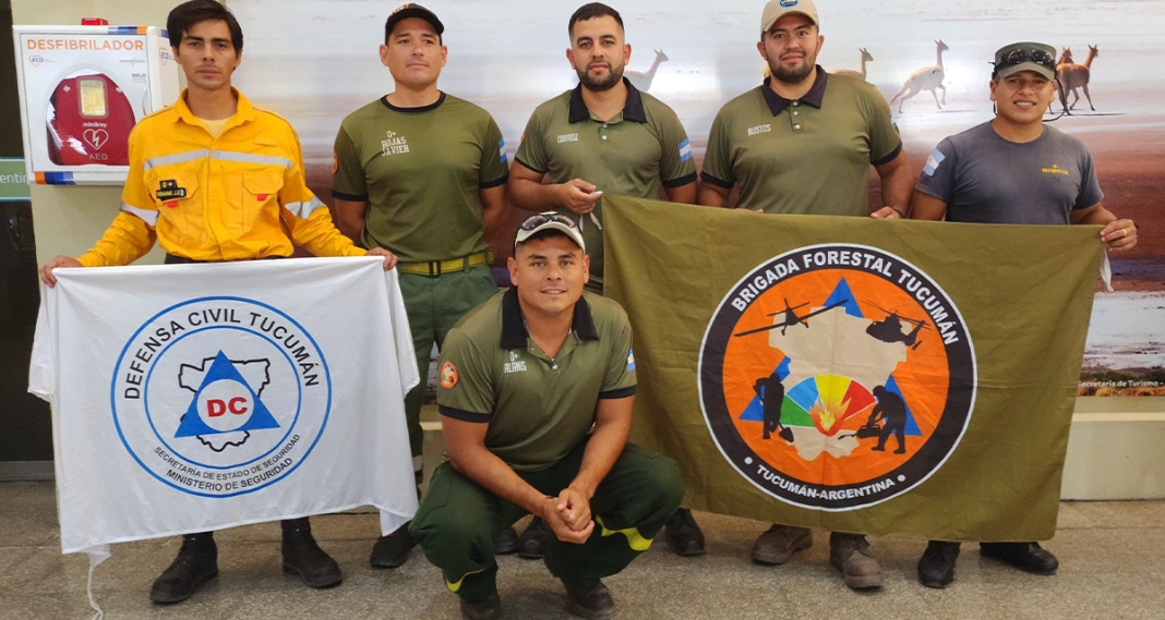 Brigadistas tucumanos se suman a la lucha contra el fuego en la Patagonia