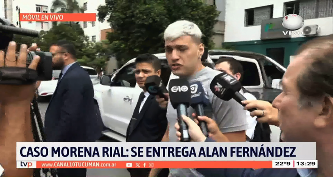 En vivo por Canal 10: Se entregó Alan Fernández, el tucumano implicado en la causa Morena Rial (VIDEO)